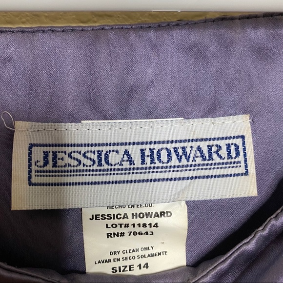 Jessica Howard 3 Piece Skirt Suit Black & Purple - Picture 11 of 11